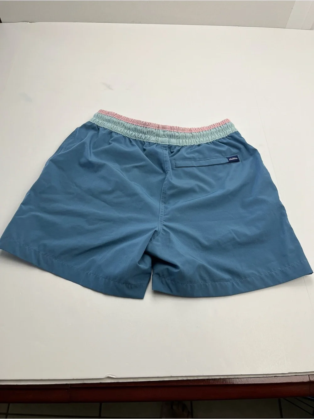 Chubbie’s Blue Swim Shorts Summer‎ Vacation Mens Size Small Liner Beach FLAWED